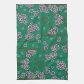 eigenaardige takken jade keukenhanddoek (Verticaal)