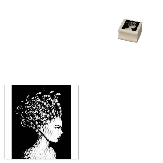 Eigenaardigheden Medusa de koningin Rubber Stamp Rubberstempel (Gestempeld)