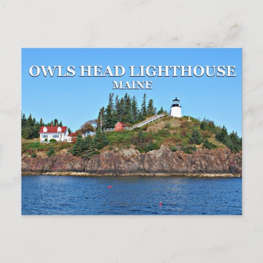 Eigenaards vuurtoren, Maine Briefkaart (Voorkant)