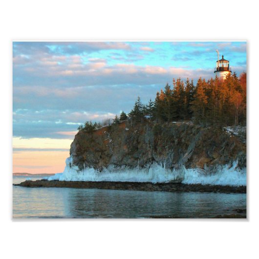 Eigenaards vuurtoren, Maine Foto Afdruk (Voorkant)