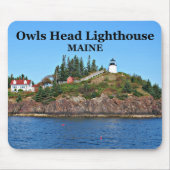 Eigenaards vuurtoren, Maine Mousepad Muismat (Voorkant)