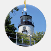 Eigenaards vuurtoren, Maine Ornament (Achterkant)