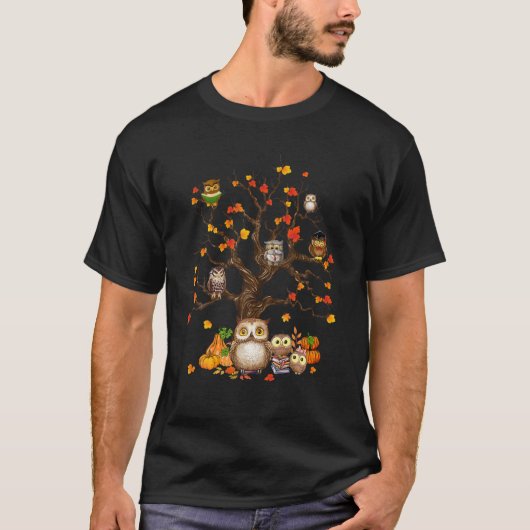 Eigenaars bladeren Herfst herfst Pumpkin Halloween T-shirt (Voorkant)