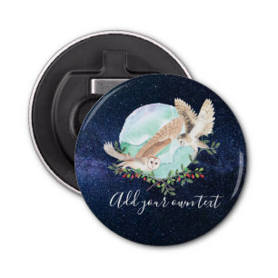 Eigenaars gepersonaliseerd button flesopener