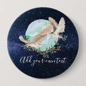 Eigenaars gepersonaliseerd ronde button 4,0 cm (Voorkant)