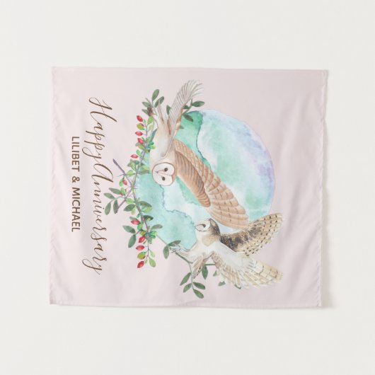 Eigenaars gepersonaliseerd wandkleed (Voorkant (horizontaal))