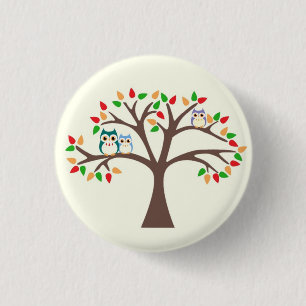 Eigenaars in de boom ronde button 3,2 cm