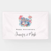 Eigenaars in de Zitting van de Liefde op een Jubil Spandoek (Horizontaal)