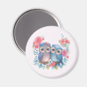 Eigenaars in de Zitting van de Liefde op een Tak v Magneet (Voorkant / Achterkant)