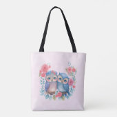 Eigenaars in de Zitting van de Liefde op een Tak v Tote Bag (Achterkant)