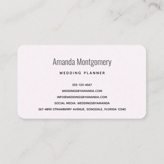 Eigenaars in de Zitting van de Liefde op een Tak v Visitekaartje (Achterkant)