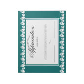 Eigenaars in een Certificaat van de Lijn van Waard Notitieblok (Linkerzijde)