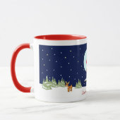 Eigenaars met kerstdassen en kerstdassen en aangep mok (Links)