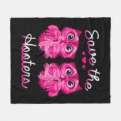 Eigenaars sparen een roze lintje-borst-kankercadea fleece deken (Voorkant (Horizontaal))