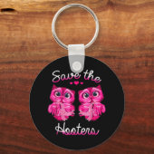 Eigenaars sparen een roze lintje-borst-kankercadea sleutelhanger (Voorkant)