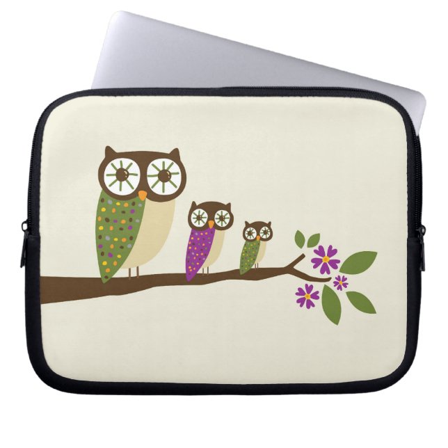 Eigenaars van een rijdeksel laptop sleeve (Voorkant)