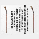 EIGENAARS VAN JURIDISCH PISTOOL FLEECE DEKEN (Voorkant (Horizontaal))