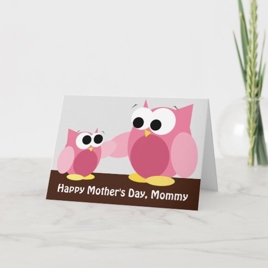Eigenaars van mammie en dochter - Moederdag Kaart (Voorkant)