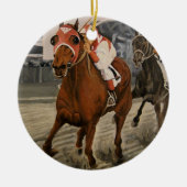 Eigenaars van prachtige paarden uit de Ras van Cla Keramisch Ornament (Voorkant)