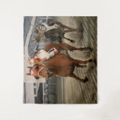 Eigenaars van prachtige paarden uit de Ras van Cla Wandkleed (Voorkant)