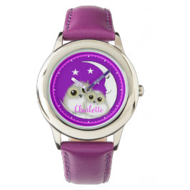 Eigenaars Whimsical Cute Personalized Horloge