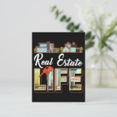 Eigenaarsagent Funny Broker Investor Briefkaart (Staand voorkant)