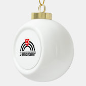 Eigenaarschap Trots Keramische Bal Ornament (Rechts)