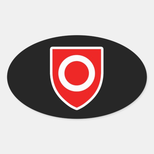 Eigenaarschap Trots Ovale Sticker (Voorkant)
