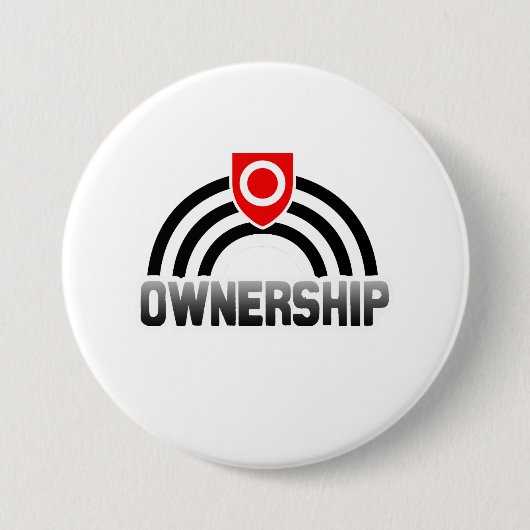 Eigenaarschap Trots Ronde Button 7,6 Cm (Voorkant)
