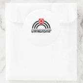 Eigenaarschap Trots Ronde Sticker (Tas)