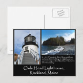 Eigenaarshoofdvuurtoren Briefkaart (Voorkant / Achterkant)