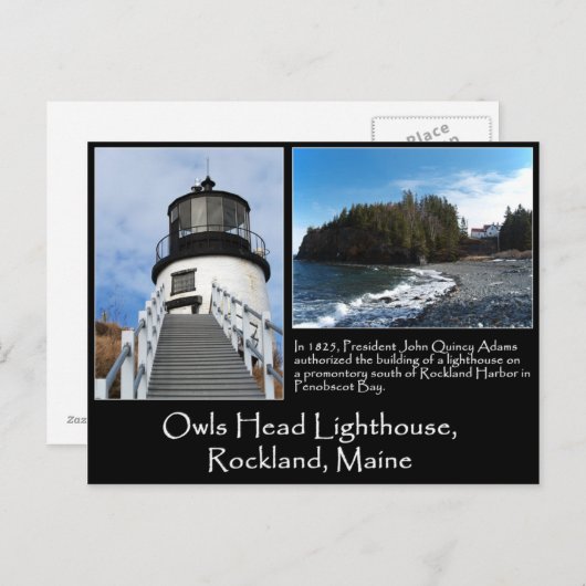 Eigenaarshoofdvuurtoren Briefkaart (Voorkant / Achterkant)