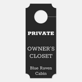 Eigenaarskast Kortetermijnvakantiewoning Deurhanger