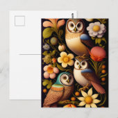 Eigenaren en bloemen | Modern Haeckel Briefkaart (Voorkant / Achterkant)