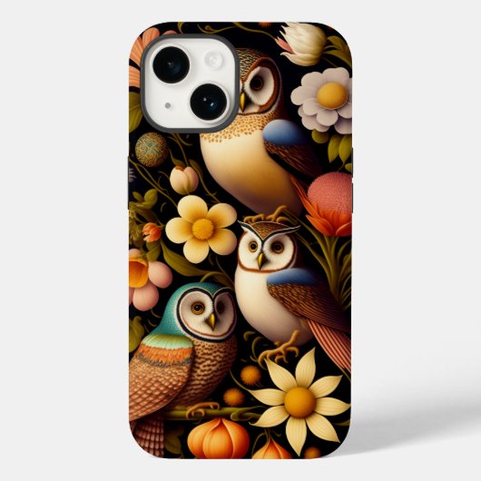 Eigenaren en bloemen | Modern Haeckel Case-Mate iPhone Case (Achterkant)