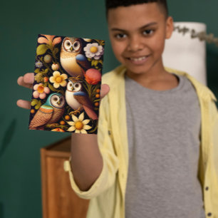 Eigenaren en bloemen   Modern Haeckel Greeting Kaart