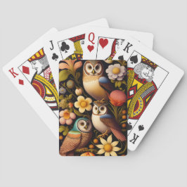 Eigenaren en bloemen | Modern Haeckel Pokerkaarten