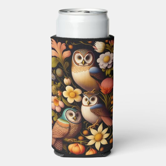 Eigenaren en bloemen | Modern Haeckel Seltzer Blikjeskoeler (Seltzer Achterkant)