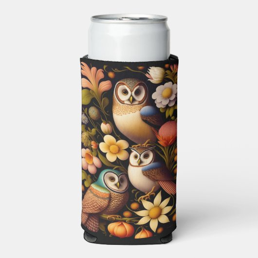 Eigenaren en bloemen | Modern Haeckel Seltzer Blikjeskoeler (Seltzer Voorkant)