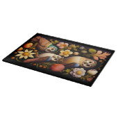 Eigenaren en bloemen | Modern Haeckel Snijplank (Hoek)