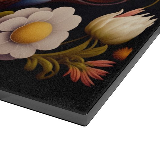 Eigenaren en bloemen | Modern Haeckel Snijplank (Hoek)