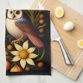 Eigenaren en bloemen | Modern Haeckel Theedoek (Quarter Fold)