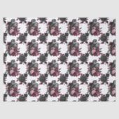 Eigenaren en bloemen op witte ontkoppeling tissuepapier (Voorkant)