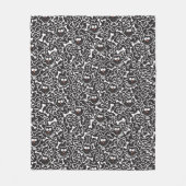 Eigenaren en botten fleece deken (Voorkant)