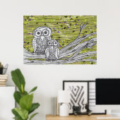 Eigenaren en Butterflies Print (Thuiskantoor)