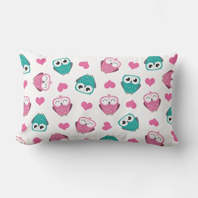 Eigenaren en harten Lumbar Pillow Kussen (Voorkant)