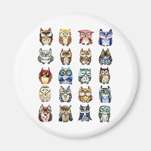 Eigenaren en kat magneet (Voorkant)