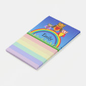 Eigenaren en Rainbows Heart Post it Note (Schuin)