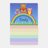 Eigenaren en Rainbows Heart Post it Note (Voorkant)