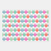 Eigenaren en strips die papierbladen overvullen inpakpapier vel (Voorkant)